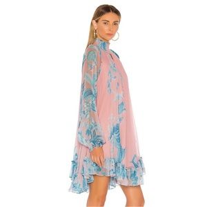 NWT HEMANT AND NANDITA Millim mini dress and blue and pink long sleeve